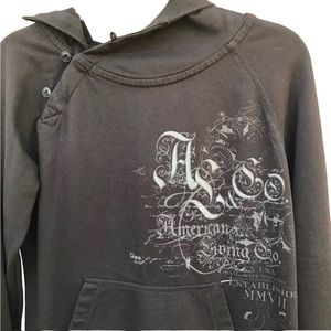 American Living Brown Hoodie Sweatshirt Women Medium